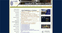 Desktop Screenshot of ingquimica.uady.mx