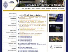 Tablet Screenshot of ingquimica.uady.mx
