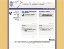 Tablet Screenshot of egresados.uady.mx