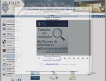 Tablet Screenshot of odontologia.uady.mx