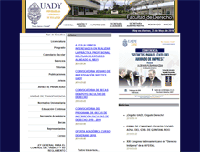 Tablet Screenshot of derecho.uady.mx
