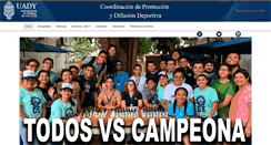 Desktop Screenshot of deportes.uady.mx