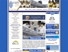 Tablet Screenshot of enfermeria.uady.mx
