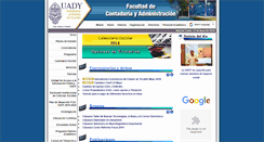 Desktop Screenshot of contaduria.uady.mx