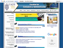 Tablet Screenshot of contaduria.uady.mx